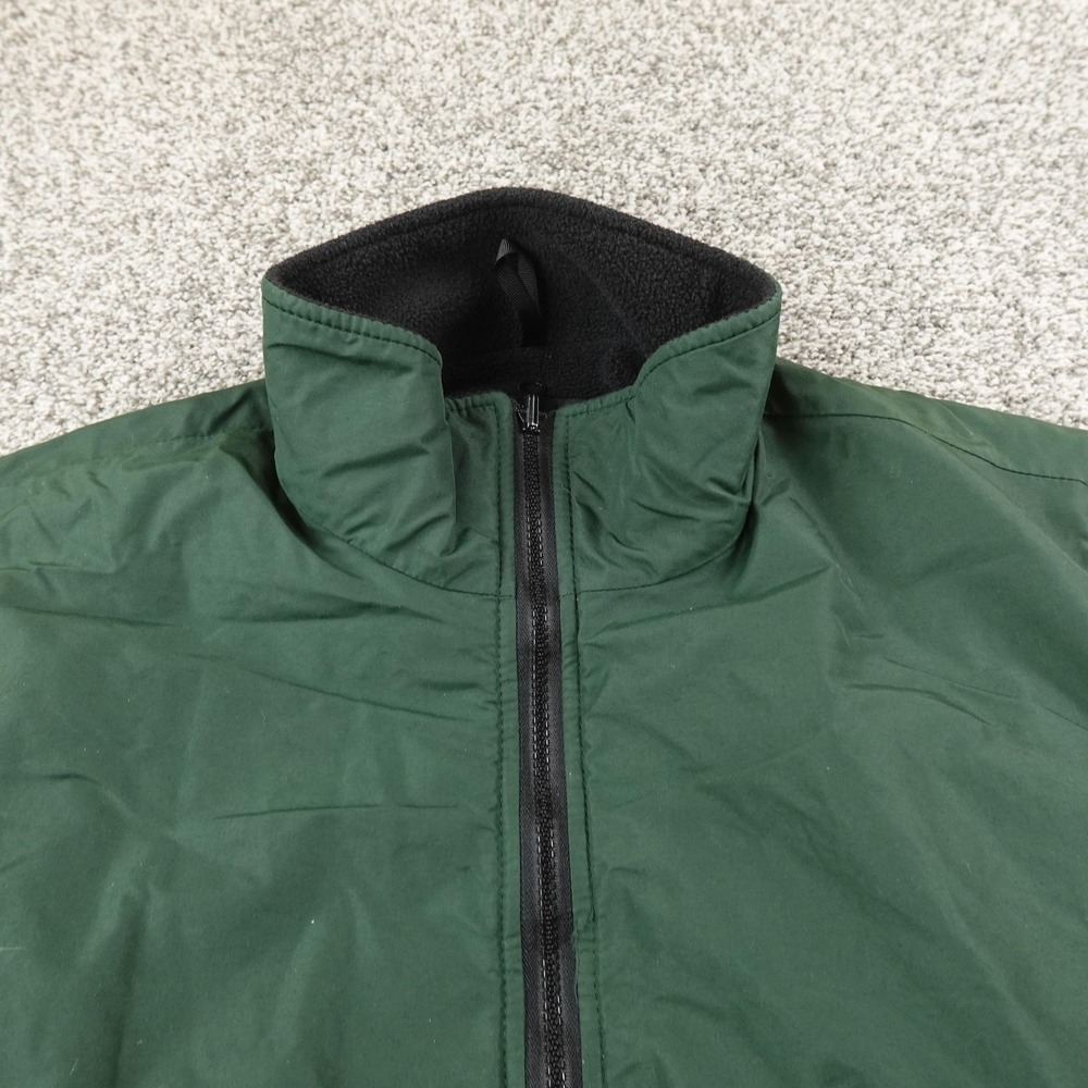 REI Vest Mens L Green Polartec Fleece Lined Windbreaker Coat Outdoor Hiking Trek - Picture 3 of 9